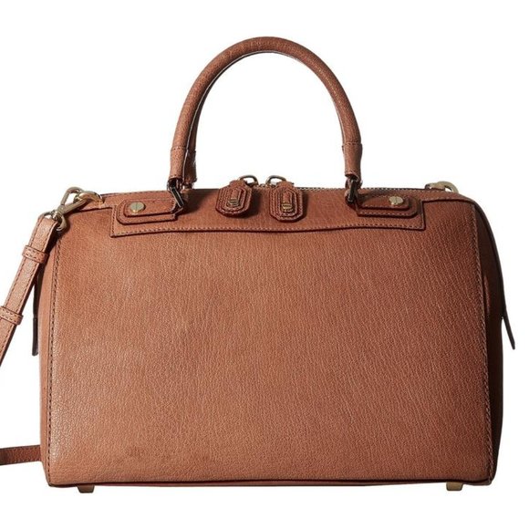 Alice + Olivia Leather Eloise Bowler Satchel NWT Retail $695 - Picture 1 of 6
